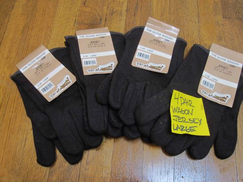 Work &amp; Safety Gloves Brown Cotton Jersey Insulated Large