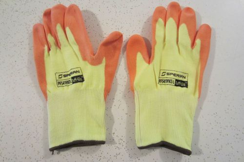 Sperian tuff-glo hi-visibility cut/abrasion resistant gloves (two pair size l) for sale