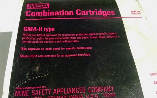 MSA GMA H combo cartridges 6 pack