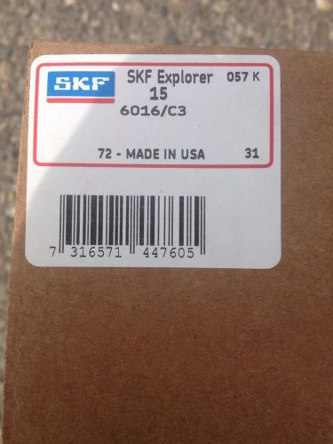 Brand New SKF Single Row Bearing 6016/C3 15 pieces