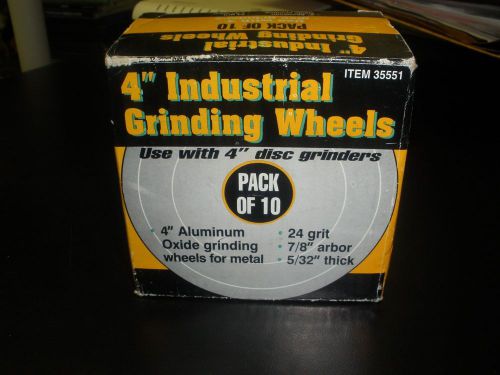 INDUSTRIAL GRINDING WHEELS 4&#034; DISC GRINDERS IN ORIGINAL BOX SET OF 9