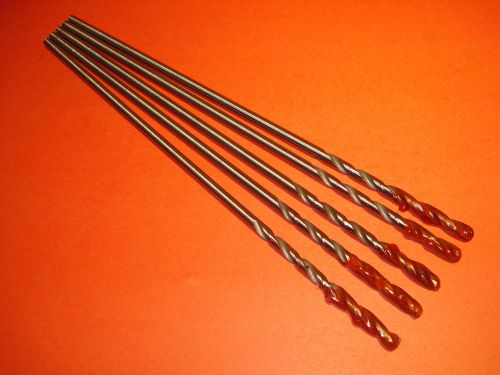 5 ESSANAY High Speed 1/4&#034; x 12&#034; long Drills with Free Shipping, Made in the USA
