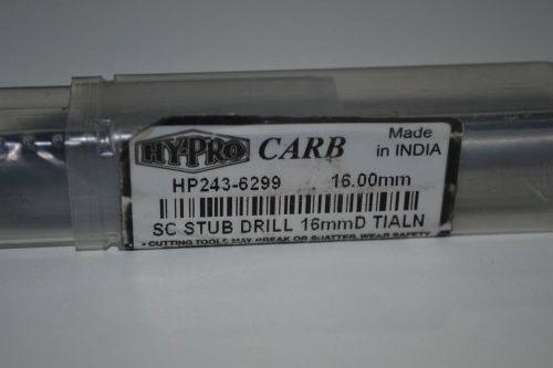 HYPRO CARB 16mm CARBIDE DRILL TIALN COAT