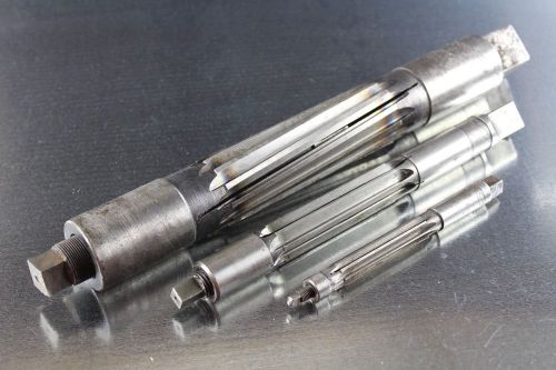 Expansion reamers lot of 3 hss 17/32&#034;, 7/8&#034; &amp; 1-1/2&#034; national p&amp;w morse for sale