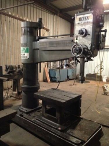 Ooya Model RE2-1300A, 4&#039; x 13&#034; Radial Drill Arm w/ Power Elevation