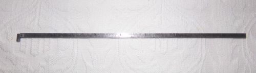 L.S. STARRETT 9 INCH NO. 610N  NARROW TEMPERED RULE WITH END HOOK NICE CONDITION