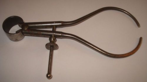 Vintage brown &amp; sharpe 4 in spring-type outside calipers w/ heavy round legs for sale