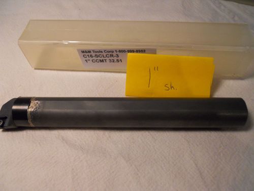 1 new 1&#034; carbide boring bar. takes ccmt 32.51 insert 11-3/4&#034; oal.  {b30} for sale
