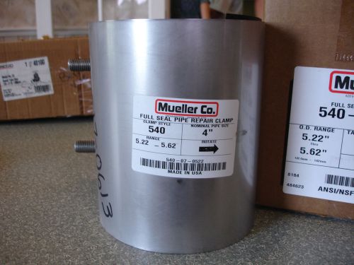 Mueller 540-07-0522 full-seal stainless steel pipe repair clamp 7&#034; 150psi water for sale