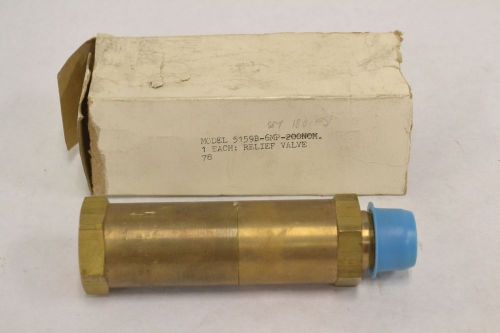 Circle seal 5159b-6mp k-200 brass 163-230psi 3/4in npt relief valve b312291 for sale