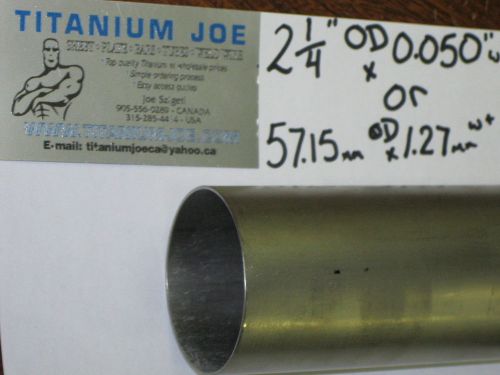 Titanium tubing  3al-2.5v  2.25&#034;od x 0.049&#034; wall x 96&#034; for sale