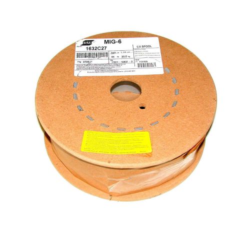 New esab mig-6 welding wire spool weight 45 lbs size 0.045 model 1632c27 for sale