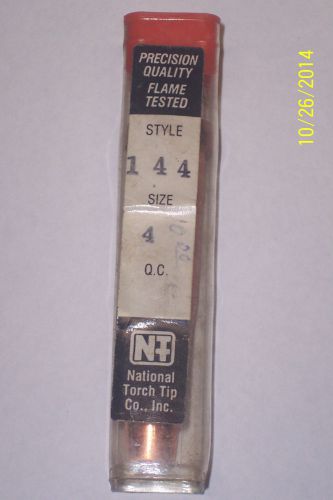 Ntt  national torch tip  cutting/welding gas tip size 4 style 144 for sale