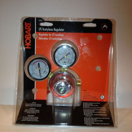 Brand new hobart regulator and gauges acetylene medium duty  770504 cga-510 for sale