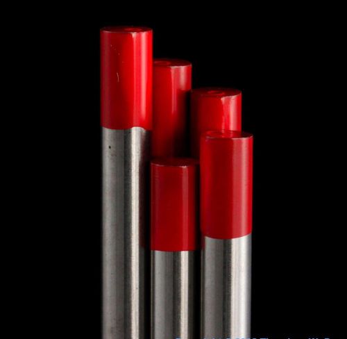 Anchor Tungsten Electrodes RED THORIATED 2% 1/8&#034; 1/8  7&#034; 10 pieces