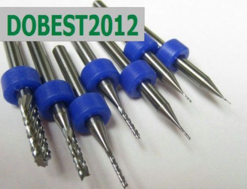 5pcs 0.3mm and 5pcs 0.5mm PCB cutters end mill engraving cnc router tool bits