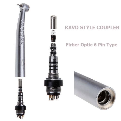 Dental fiber optic led handpiece high speed air turbine compatible kavo coupler for sale