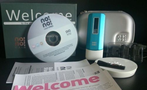 Brand New NoNo Pro 3 Turquoise Hair Removal System. Travel Case! no no pro3 kit