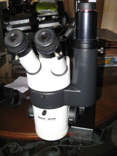 Wild heerbrugg m3z trinocular stereo zoom microscope w/boom stand for sale