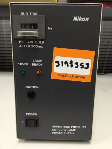 Nikon Model HB-10103AF Super High Pressure Mercury Lamp Power Supply