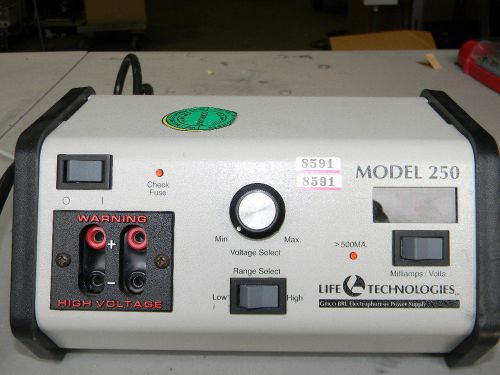 Life Technologies Model 250, 250v max., 500 mA Max