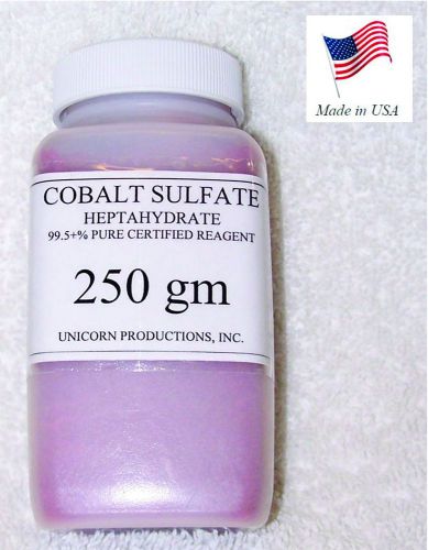 Cobalt Sulfate - Heptahydrate 99.5+% Reagent - Certified - 250 Grams
