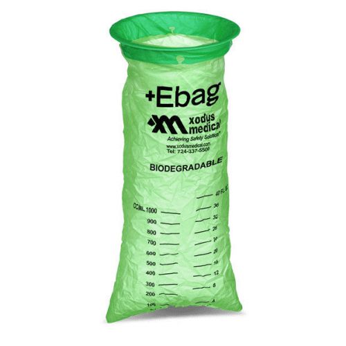 Biodegradable Emesis Bags - Green 24 pk