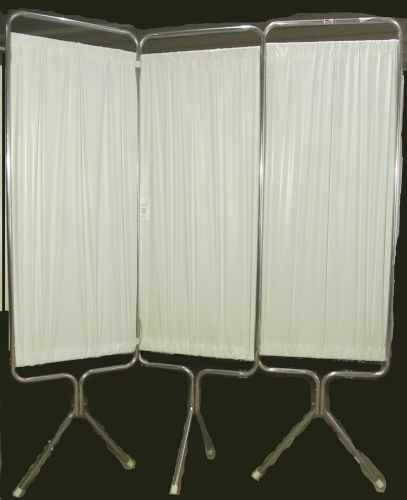 Privacy screen room divider medical 3 panel winco flame retardant antibacterial for sale
