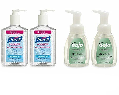 PURELL  Advanced Hand Sanitizer and GOJO Premium Soap Kit