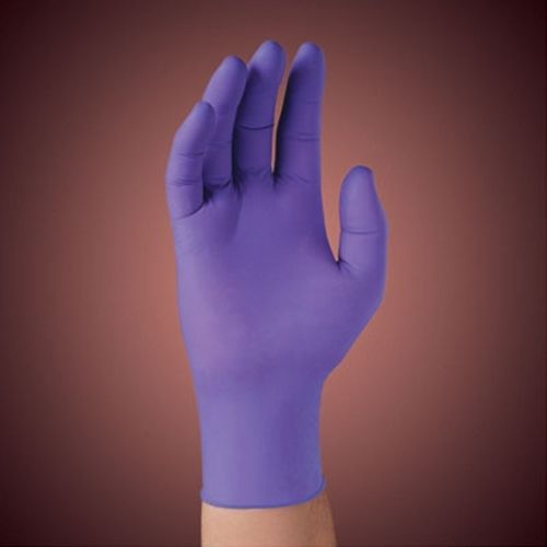 5 boxes kimberly-clark model kc500 nitrile powder free exam gloves,  purple for sale