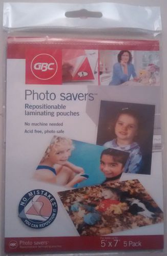 Repositionable self laminating sheets photo saver (5&#034; x 7&#034;) 5 pack for sale