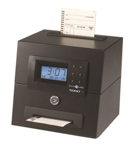Pyramid 5000hd Heavy Duty Auto Totaling Time Clock - Card Punch/stamp - 100