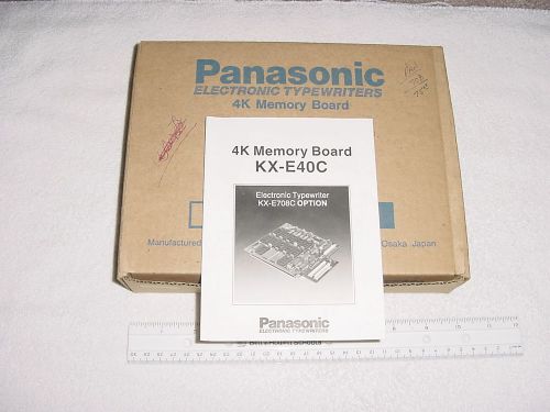 Panasonic Electronic Typewriter - Memory Board - KX-E40