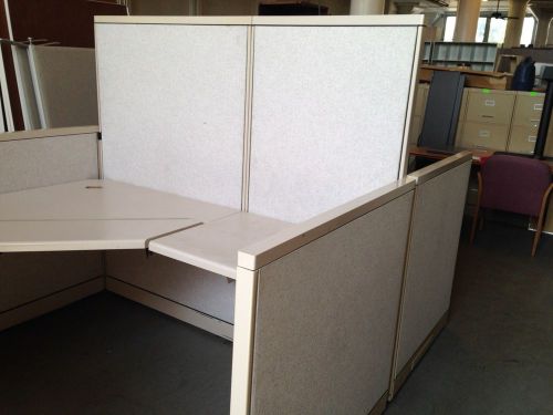 **lot of 2 cubicles/partitions by steelcase office furniture 6ftx7ft** for sale
