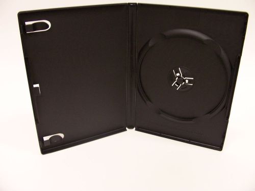 Slim (7mm) CD/DVD Boxes (Black), 100 PK