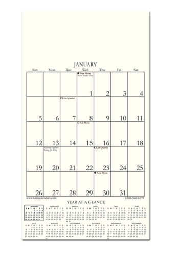 2015 Calendar Refill for Kim&#039;s Calendars Small Holder measures 6&#034; X 11&#034;