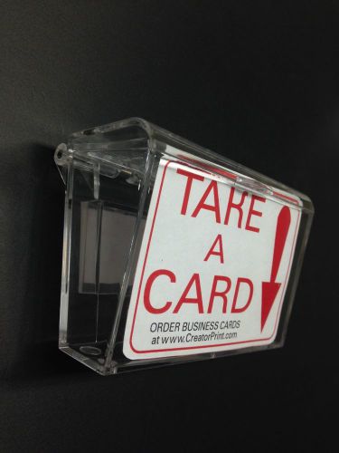 Outdoor business card holder, clear- water resistant for sale