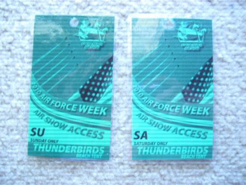 Air show credentials, Thunderbirds, official passes