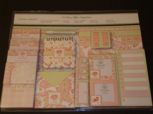 Laura Ashley NEW 44 Piece Floral Organizer Pink Note Pads Book Vintage Romantic