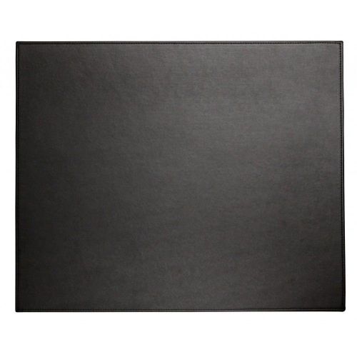 Midnight Black Faux Leather Table Mat Boardroom Home Office Protect Desk