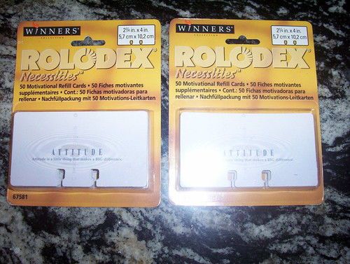 ROLODEX MOTIVATIONAL REFILL CARDS  2 1/4&#034; x 4&#034;  Qty 100