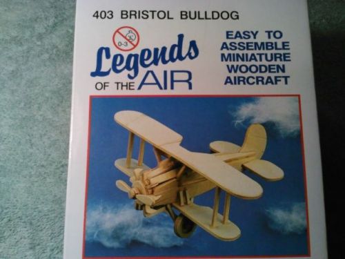 New Legends of the Air BRISTOL BULLDOG  Miniature Wooden model Aircraft airplane