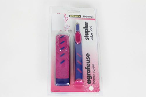 Stanley Bostitch Stapler Value Pack, Stapler/Remover/Staples, Pink &amp; Blue