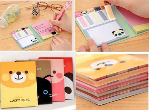 Korean Style Cute Colorful Multi Sizes Portable Memo Flags Sticky Post-it Notes
