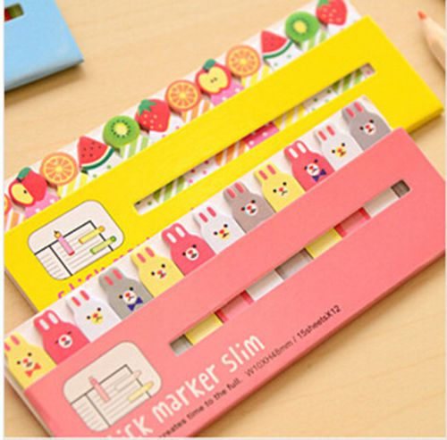 BB Cute Sticker Post It Bookmark Marker Memo Flags Index Pad Tab Sticky Notes CA