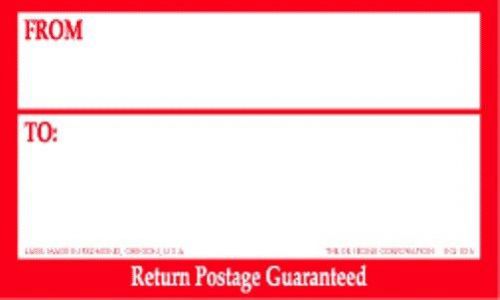 Roll of 500 - FROM / TO SHIPPING ADDRESS LABELS - Large 3x5 Inch Peel &amp; Stick