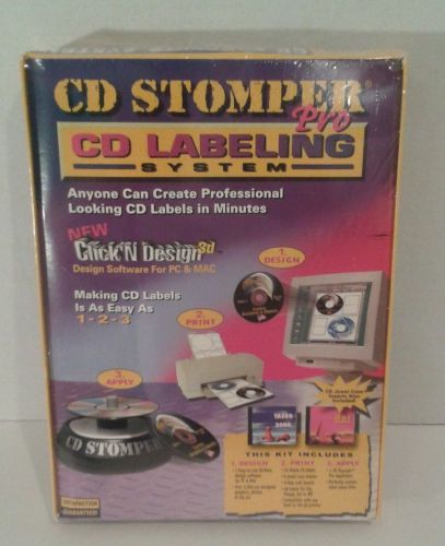 CD STOMPER PRO CD Labeling System for PC/MAC 2002-2003 New In Sealed Wrapping