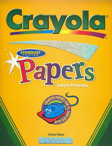 120 Sheets of New Sparkly Crayola Stardust Inkjet Paper