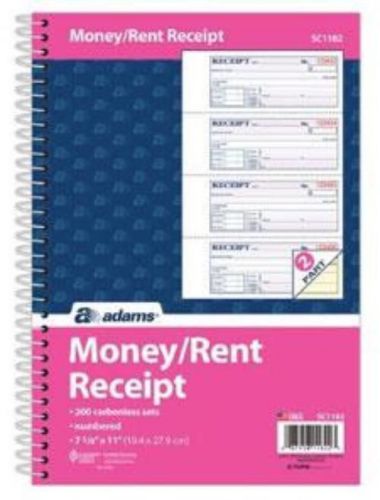 Money/rent receipt book spiral 200 st/bk for sale