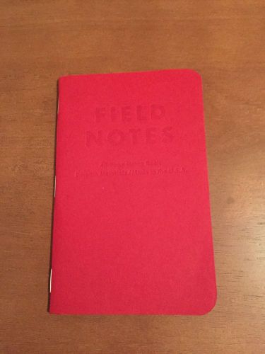 Field Notes - Red Blooded Edition (FN-01b) One Single (Sold Out Edition!)